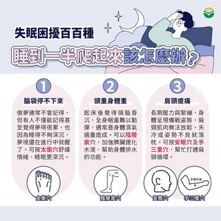 睡眠中斷的原因與解決方式。（圖／馬光中醫診所）