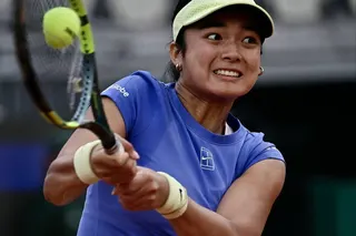 Alexandra Eala, who turns 21 the day before Roland Garros starts, is the first player from the Philippines to break into the top 50. Photo: AFP