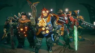 The Reclaimer character classes in Deep Rock Galactic: Rogue Core.