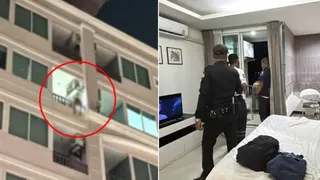 泰国酒店离奇命案 美籍男子半裸倒挂阳台外