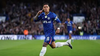 Enzo Fernandez celebrates