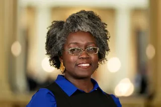 Georgia state Rep. Jasmine Clark, D-Lilburn and candidate for Congress poses for a portrait for the Associated Press