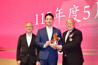 台北市長蔣萬安受邀到三三會演講。李政龍攝