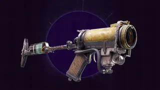 Arc Raiders Rascal: The Rascal grenade launcher against a dark purple background.