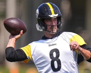 Aaron Rodgers participates in the Steelers’ workouts this week.