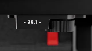 The electronic standing/raising mechanism on a Herman Miller Coyl gaming desk.