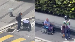 视频 | “像看到自己的父亲” Grab骑士助轮椅老翁过马路获官方点赞！