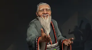 Confucius as he appears in Civilization 7.