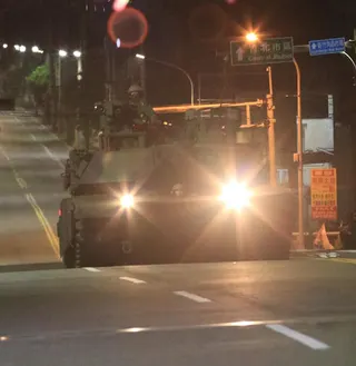 針對陸軍今日凌晨的M1A2T戰車戰備偵巡，李翔宙批評是轉移焦點的公關操作。(圖/宋玉寧攝)