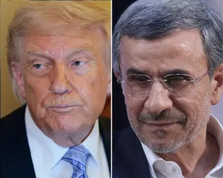 Donald Trump and Mahmoud Ahmadinejad