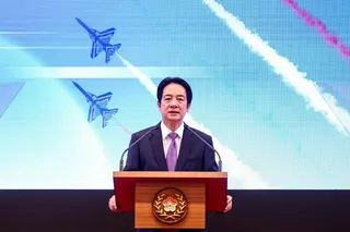 Taiwan’s President Lai Ching-te delivers an address on the second anniversary of his taking office at the Presidential Office in Taipei on May 20, 2026. — AFP pic