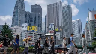 日本资金正以前所未有的速度向东京集中，全国超过五成的银行存款集中在东京首都圈。（法新社档案照）