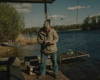 Oleksandr Ponomarenko at the nature reserve