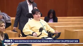 Man sentenced for shoving woman into NYC subway