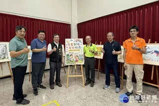 營造濃厚藝文氣息，桃園國小美術班「童畫郵情」畫展桃園郵局七樓登場。