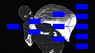 Collage of a burglar and a supply chain