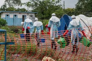 Ebola tensions rise as treatment center torched in Congo's Ituri