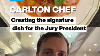 Creating the signature dish for the Jury President