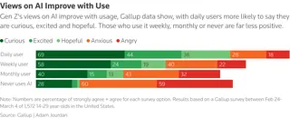 Gen Z views on AI Improve with Use