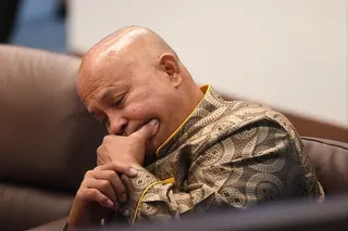 Senator Ronald dela Rosa attends a senate session in Manila last week. Photo: AFP