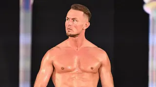 Ludwig Kaiser walking to the ring at Rogers Arena in Vancouver