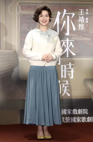 于子育很開心跟《你來的時候》這團隊合作。（陳俊吉攝）