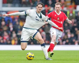 Millwall in action at Wrexham in February