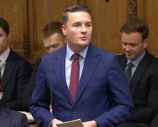 Wes Streeting giving his resignation speech in the Commons on Wednesday