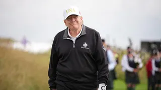 Donald Trump on the golf course