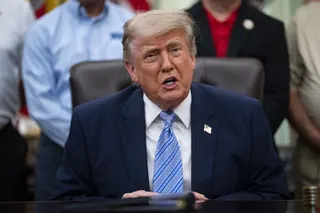US President Donald Trump in the Oval Office of the White House in Washington, on Thursday. Photo: EPA