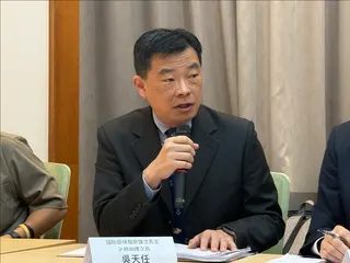 國防部情次室助理次長吳天任少將2026.5.22出席立委林俊憲記者會，說明Google等商用地圖本地圖資涉及曝光國防軍事安全相關設施等問題。郭宏章攝