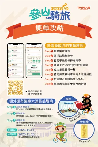 《圖說》參山騎旅集章攻略。（圖／參山處提供）