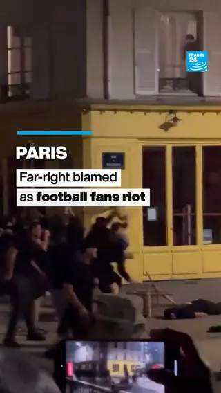 ‘Far-right’ football fans riot in Paris