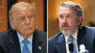 Left, Trump. Right, Thomas Massie
