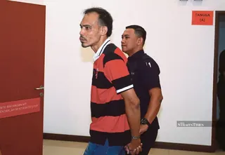 The magistrate’s court here sentenced Mohamad Fadwan Abd Muaain, 42, a convicted rapist, to nine months in jail for confining the teenager by binding his hands and feet, and an additional six months for injuring the teenager.-NSTP/FAIZ ANUAR