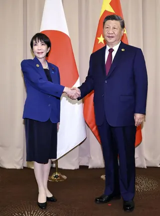 日駐中金杉憲治稱盡最大努力促成日中首腦在今年APEC領袖會議上舉行會談。圖為去年...