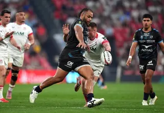 Billy Vunipola in action during the Challenge Cup final