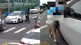 台湾14岁少年擅自驾车 母亲肉身阻拦警员破窗制止