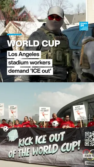 Los Angeles World Cup workers demand ‘ICE out’ during tournament