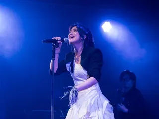 賴雅妍演唱「遇見你」時，也特別替仍在加護病房治療的好友温嵐加油打氣。。圖／寬宏藝...