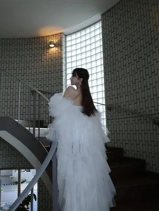 三上悠亞穿上婚紗美翻。（翻攝IG）