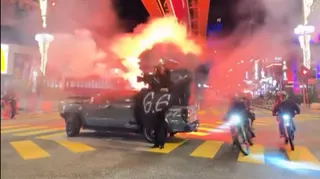 Nine people are expected to be charged in court today following a viral publicity stunt involving flares and reckless driving to promote a clothing store in Bukit Bintang. — SCREENGRAB FROM SOCIAL MEDIA