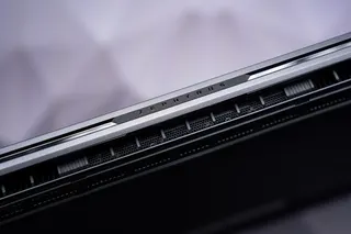 <em>The same goes for the very subtle Zephyrus wordmark in the spine of the hinge.</em>