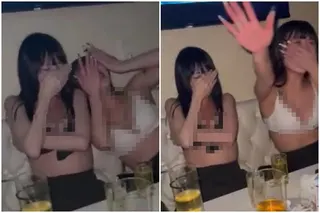 日本偶像女團HIGH SPIRITS新成員森薺（森なづな）剛出道沒多久，就爆出不雅影像黑料。（翻攝自X）