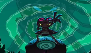Art shows the protagonist from Psychonaughts.