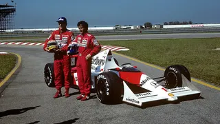 Ayrton Senna and Alain Prost