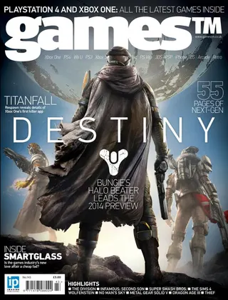 Destiny as it appears in 2014 on the cover of GamesTM magazine