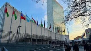 图为位于美国纽约的联合国总部。（法新社档案照）