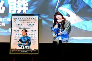 邵庭淚崩力推電影「出口成髒」。(索尼提供)