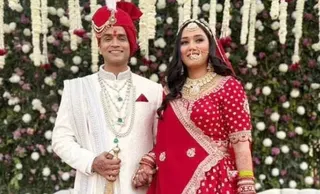 崔莎夏爾馬2025年12月與丈夫薩馬斯辛格（Samarth Singh）結婚。（圖／翻攝自X）